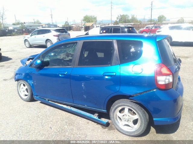 2007 HONDA FIT SPORT VIN: JHMGD38657S037474