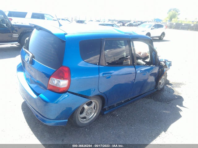 2007 HONDA FIT SPORT VIN: JHMGD38657S037474