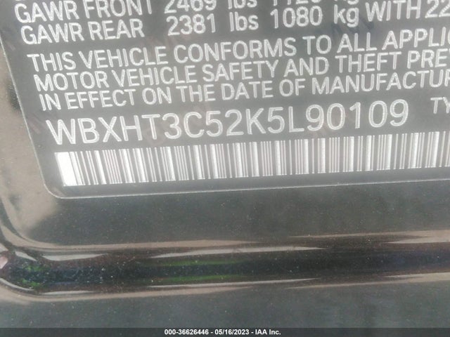 WBXHT3C52K5L90109 BMW X1 Xdrive28i