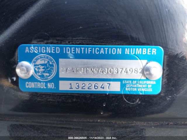 1C4RJFN94JC374982 Jeep Grand Cherokee Trackhawk