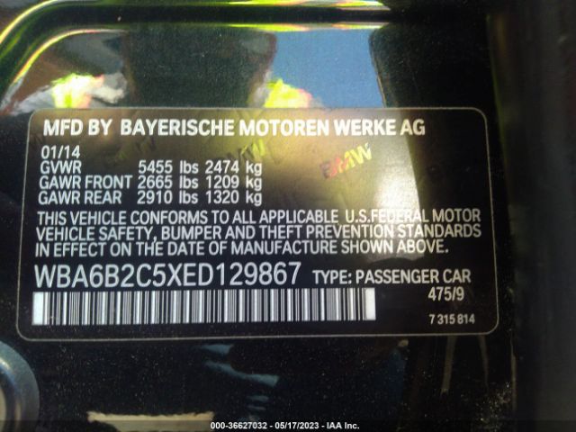 WBA6B2C5XED129867 BMW 6 Series 650i