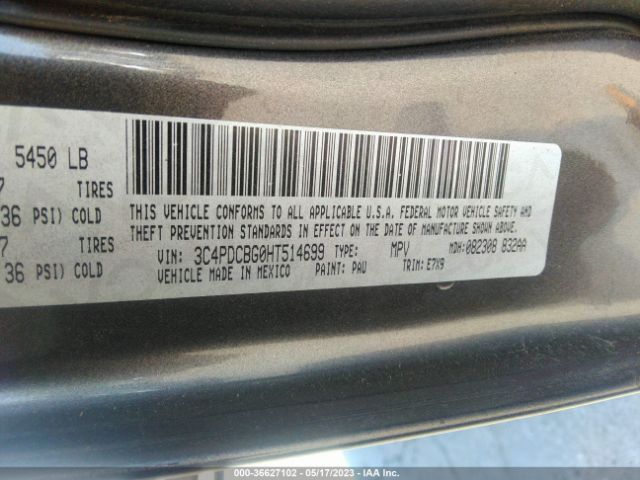 3C4PDCBG0HT514699 Dodge Journey Sxt