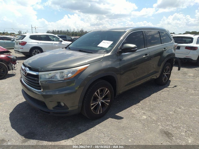 2016 TOYOTA HIGHLANDER XLE VIN: 5TDKKRFHXGS155747