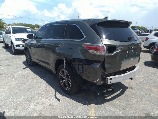 2016 TOYOTA HIGHLANDER XLE VIN: 5TDKKRFHXGS155747