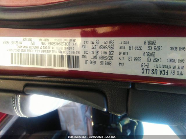 1C4RJECGXKC689850 Jeep Grand Cherokee Overland