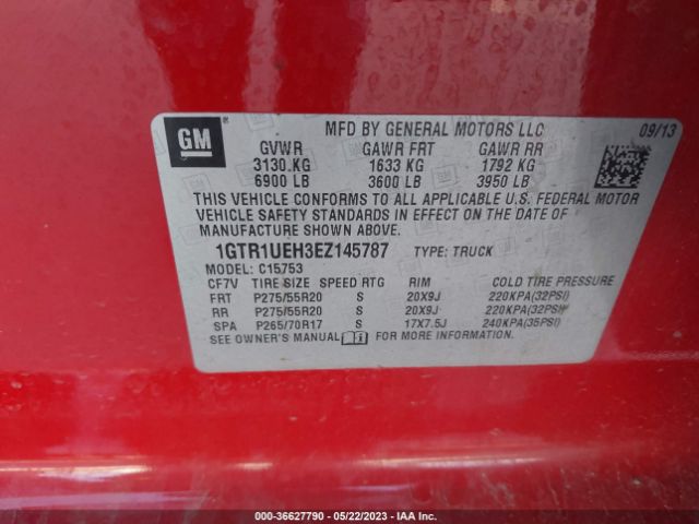 1GTR1UEH3EZ145787 GMC Sierra 1500 Sle