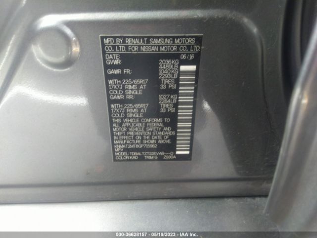 KNMAT2MT8GP715962 Nissan ROGUE SV