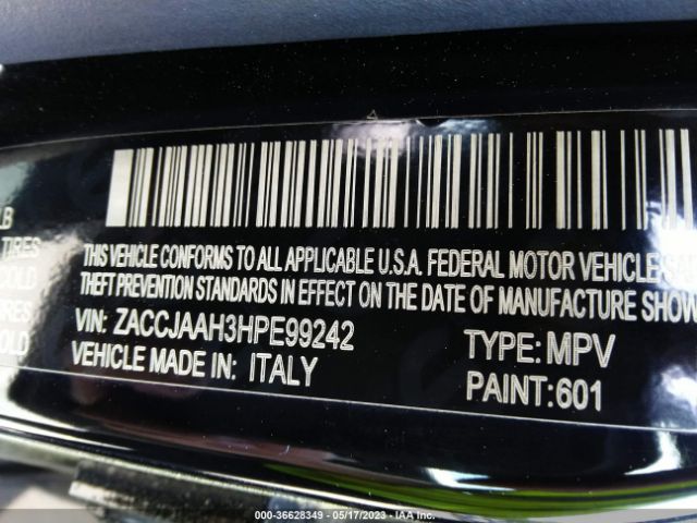 ZACCJAAH3HPE99242 Jeep Renegade Sport