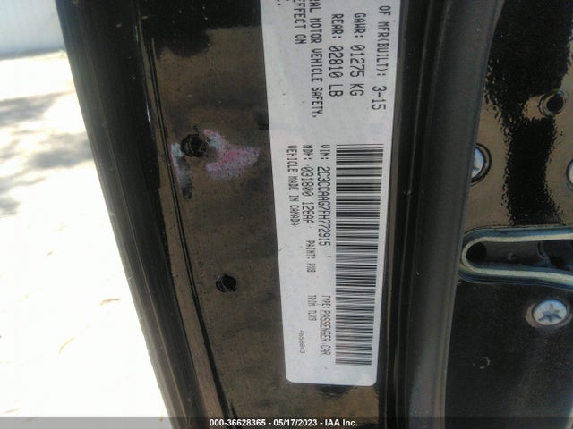 2C3CCAAG7FH772915 Chrysler 300 Limited
