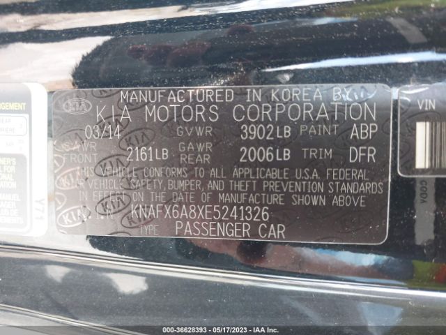 KNAFX6A8XE5241326 KIA Forte Koup Ex