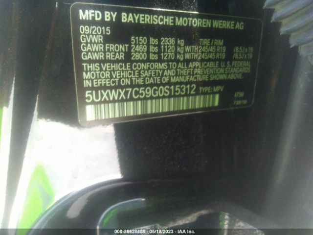 5UXWX7C59G0S15312 BMW X3 Xdrive35i