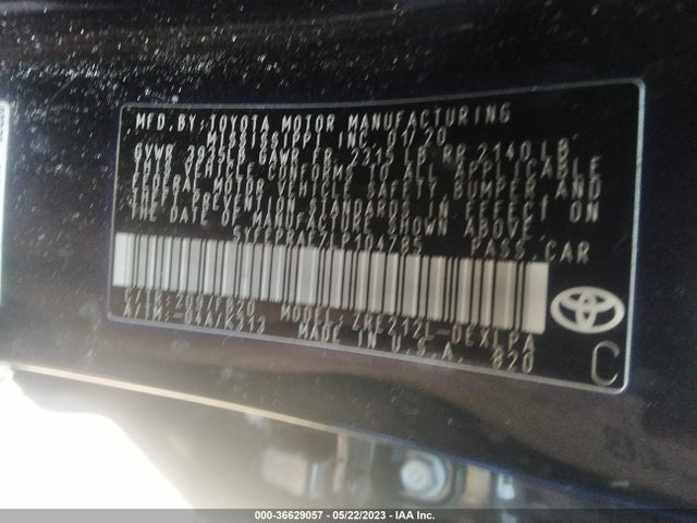 Toyota COROLLA LE 2020 5YFEPRAE7LP104785 Image 9
