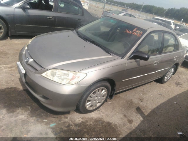 2005 HONDA CIVIC SDN LX VIN: 2HGES16555H552381