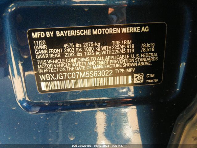 WBXJG7C07M5S63022 BMW X1 Sdrive28i
