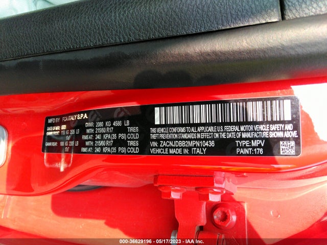 Jeep Renegade Latitude 2021 ZACNJDBB2MPN10436 Image 10