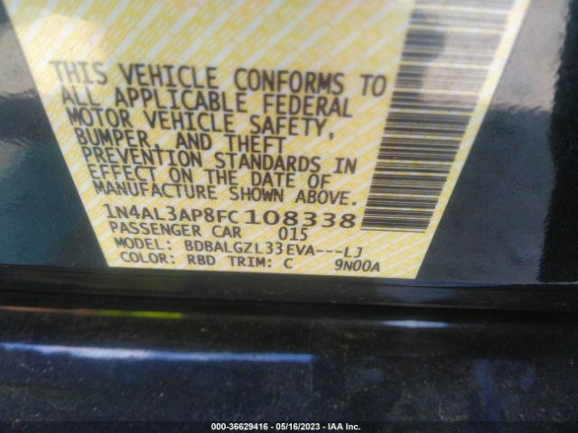 1N4AL3AP8FC108338 Nissan Altima 2.5 S