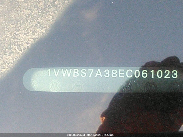 1VWBS7A38EC061023 Volkswagen Passat Se W/sunroof
