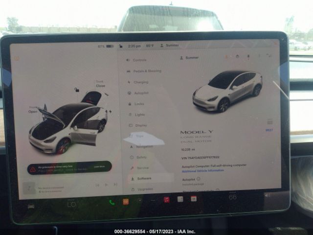 7SAYGAEE6PF617622 Tesla Model Y Long Range