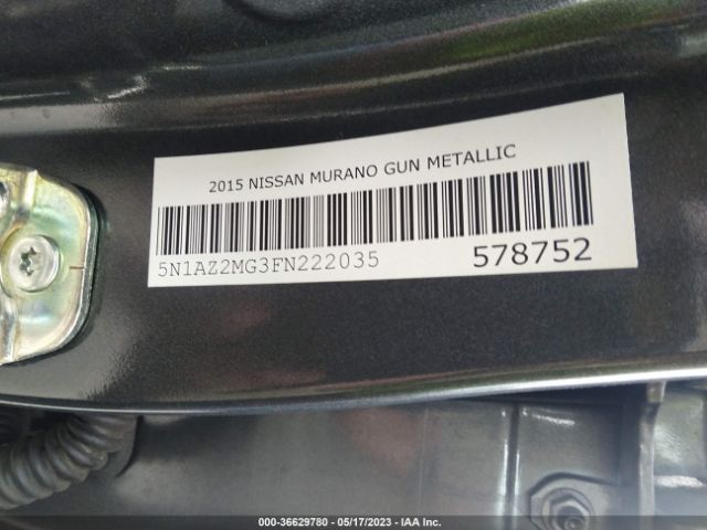 5N1AZ2MG3FN222035 Nissan MURANO SV