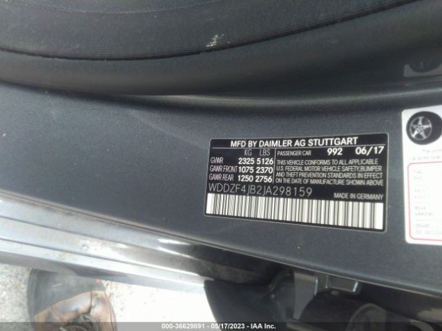 WDDZF4JB2JA298159 Mercedes-Benz E-class E 300