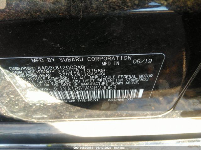 JF1VA1B65K9829063 Subaru Wrx Premium