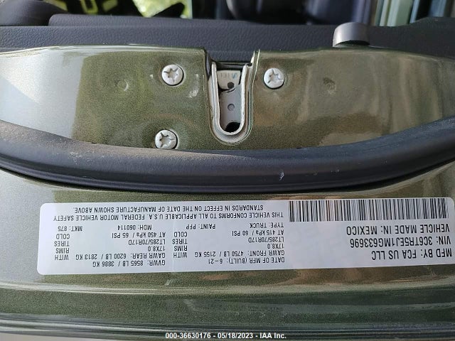 3C6TR5EJ1MG633696 RAM 2500 Power Wagon