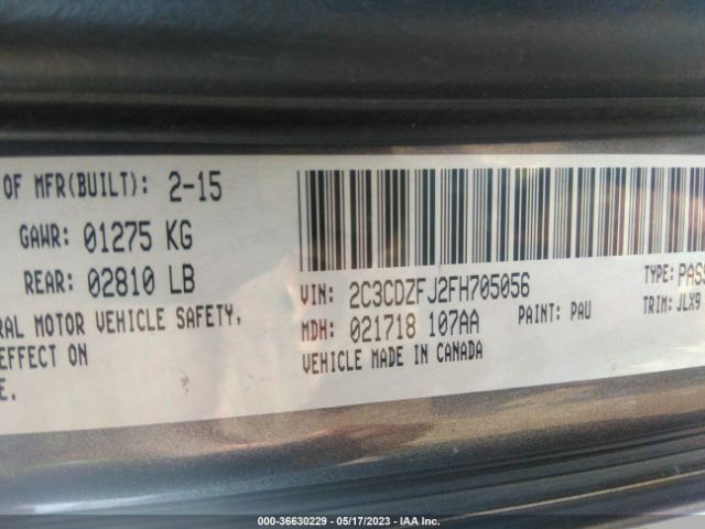 2015 DODGE CHALLENGER 2C3CDZFJ2FH705056 Photo 8