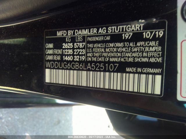 WDDUG6GB6LA525107 Mercedes-Benz S-class S 450