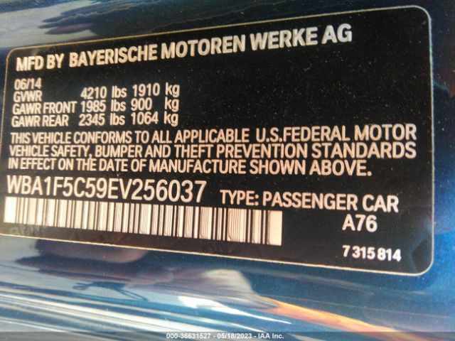 WBA1F5C59EV256037 BMW 2 Series 228i