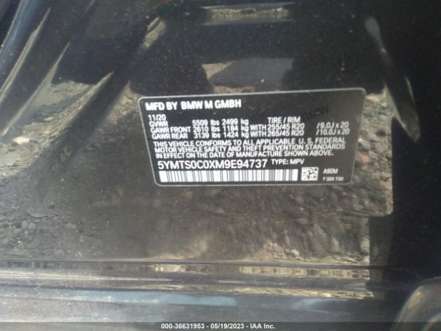 5YMTS0C0XM9E94737 BMW X3 M