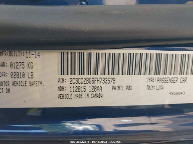 2C3CDZBG6FH733579 Dodge Challenger Sxt Plus