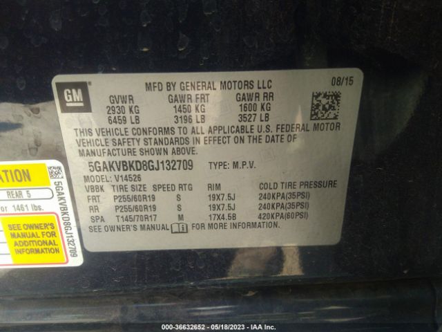 5GAKVBKD8GJ132709 Buick Enclave Leather