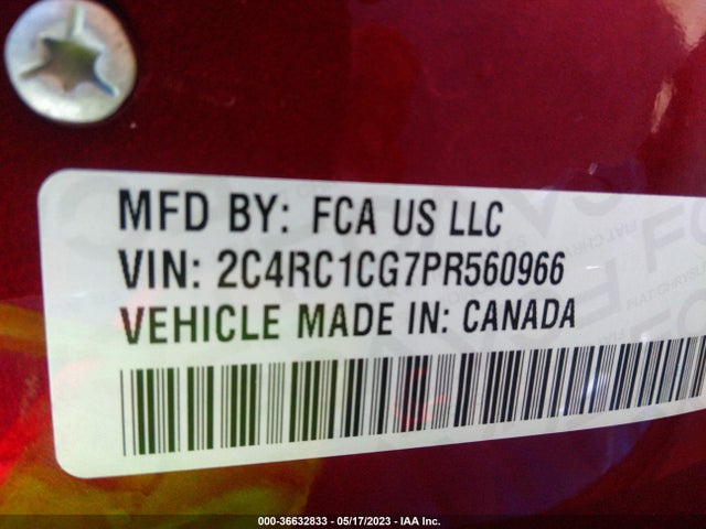 2023 Chrysler Voyager, VIN: 2C4RC1CG7PR560966