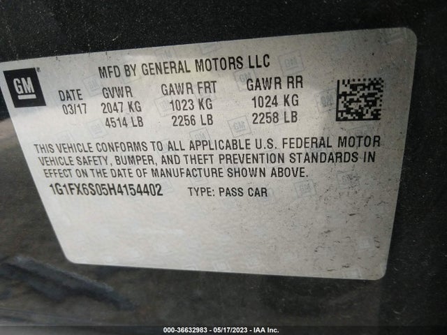 Chevrolet Bolt Ev Premier 2017 1G1FX6S05H4154402 Image 9