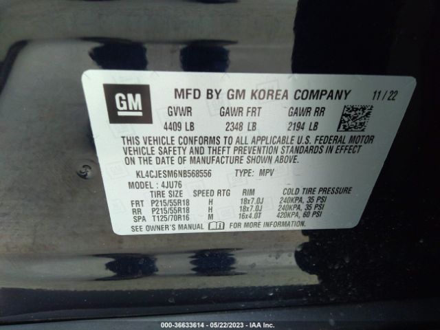 KL4CJESM6NB568556 Buick Encore Preferred