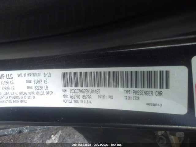 Dodge AVENGER SE 2014 1C3CDZAG7EN104467 Image 9
