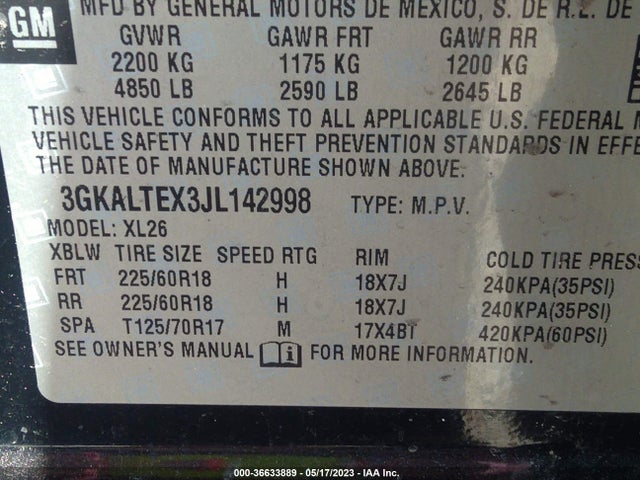 GMC Terrain Sle 2018 3GKALTEX3JL142998 Image 9