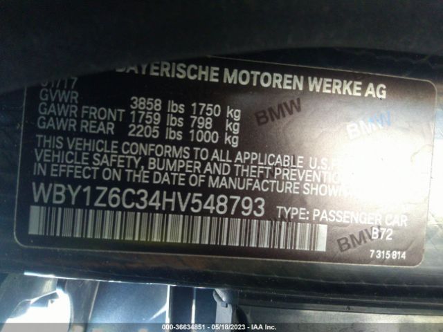 WBY1Z6C34HV548793 BMW I3