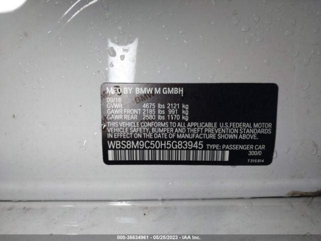WBS8M9C50H5G83945 BMW M3