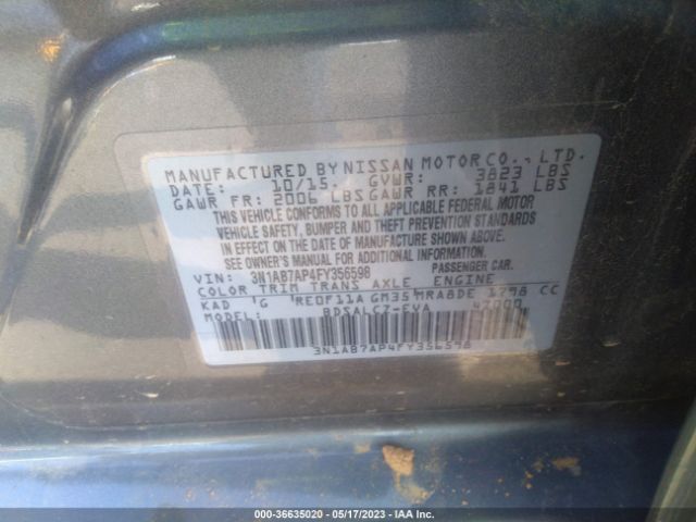 3N1AB7AP4FY356598 Nissan SENTRA S