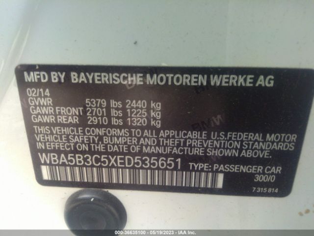 WBA5B3C5XED535651 BMW 5 Series 535i Xdrive