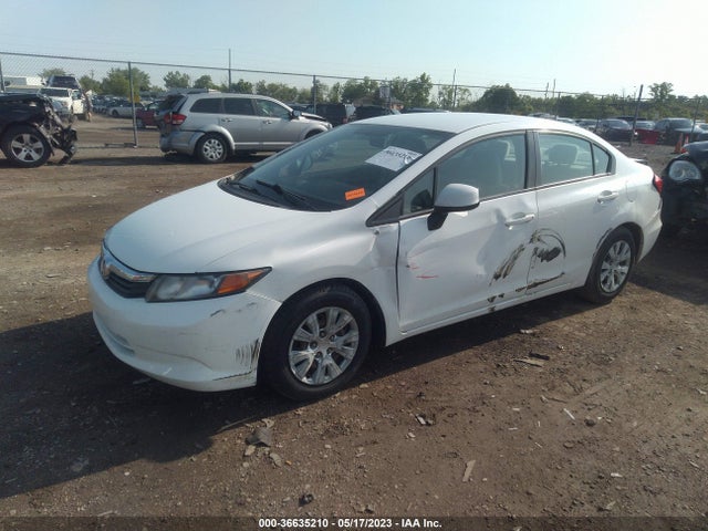 2012 HONDA CIVIC SDN LX VIN: 19XFB2F52CE101667