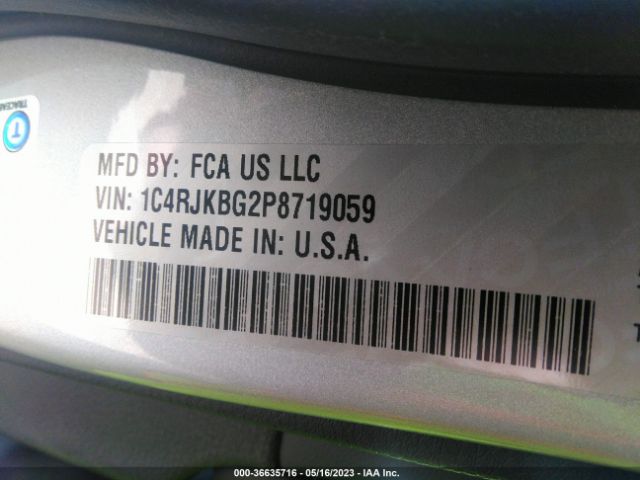 1C4RJKBG2P8719059 Jeep Grand Cherokee L Limited
