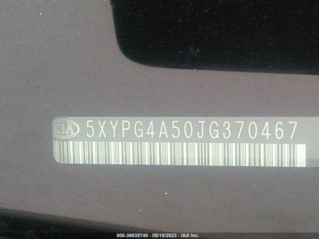 5XYPG4A50JG370467 KIA Sorento Lx V6