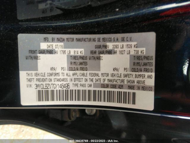 3MYDLBZV7GY146495 Scion IA