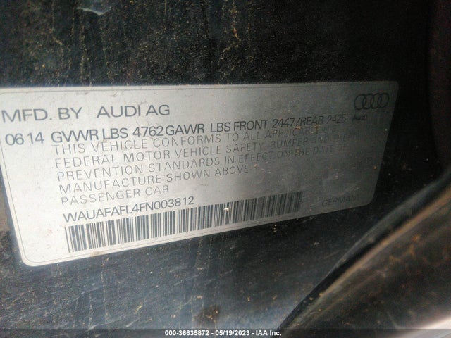 WAUAFAFL4FN003812 Audi A4 PREMIUM