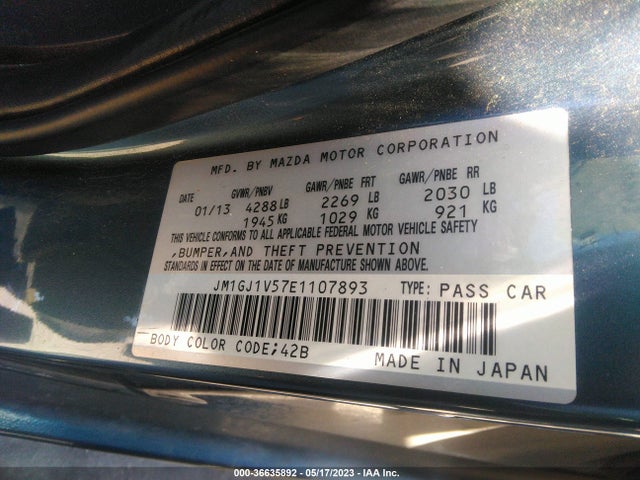 Mazda Mazda6 I Touring 2014 JM1GJ1V57E1107893 Image 10
