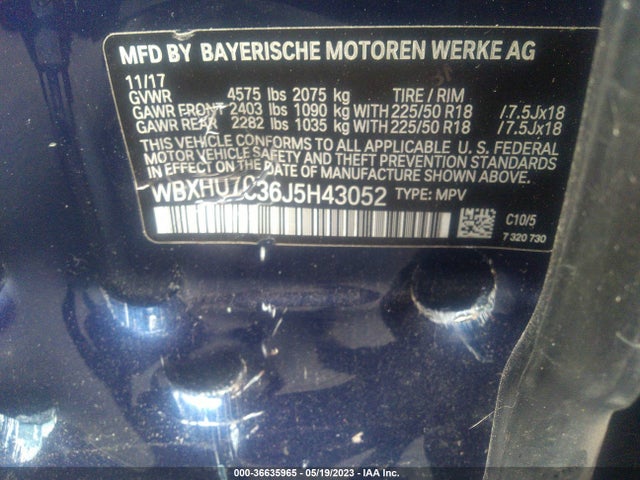 BMW X1 Sdrive28i 2018 WBXHU7C36J5H43052 Image 9