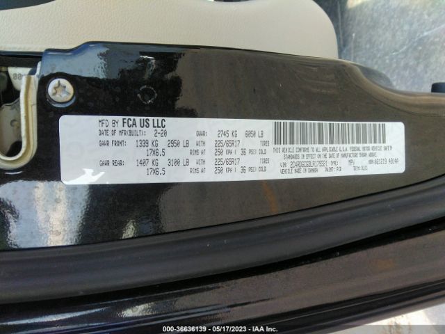 2C4RDGCG3LR179321 Dodge Grand Caravan Sxt