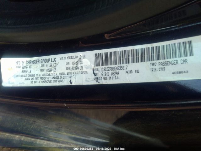 1C3CDZAB2EN235617 Dodge AVENGER SE